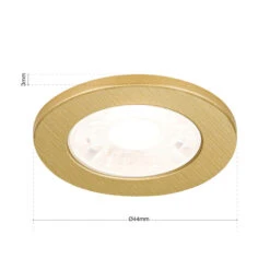 LED-Möbeleinbaustrahler Artist 3er-Set Messing -Beleuchtungs Geschäft 7255766 6