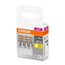 OSRAM LED-Stiftsockellampe G9 1,9W 2.700K Klar 3er -Beleuchtungs Geschäft 7262580 1