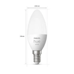 Philips Hue White 5,5W E14 LED-Kerzenlampe 2er-Set -Beleuchtungs Geschäft 7534161 3