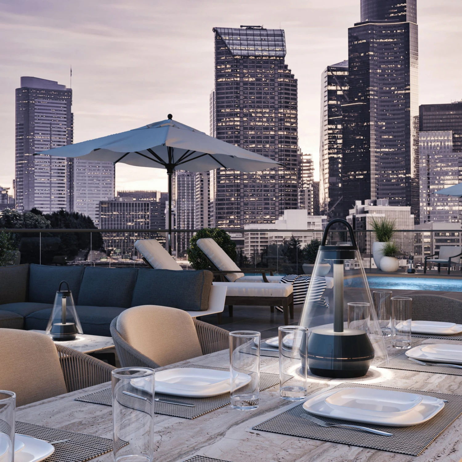 Prandina Shuttle Tischleuchte Schwarz, Glas Klar 5 Prandina Shuttle Tischleuchte Schwarz, Glas Klar – Bild 3