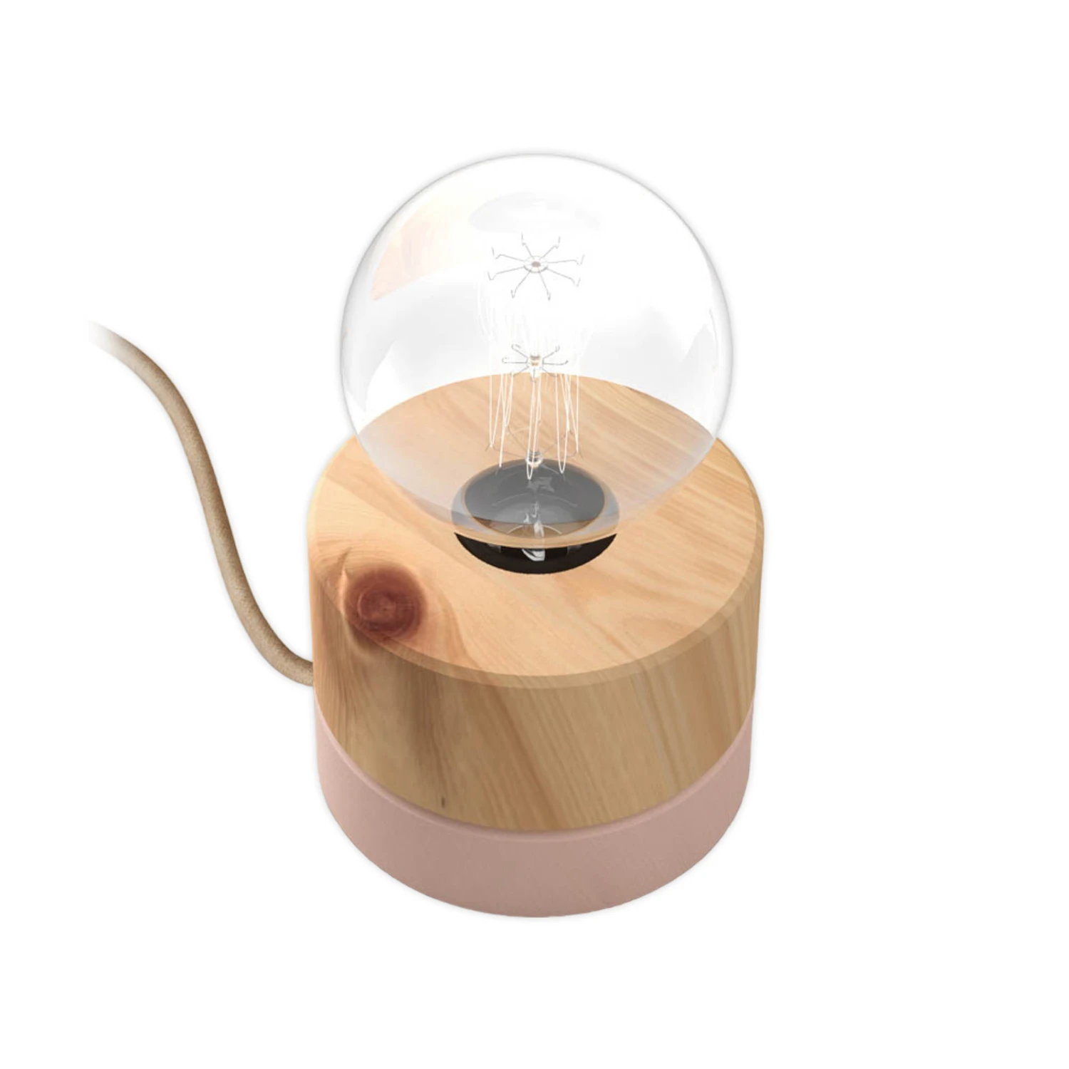 ALMUT 0239 Tischlampe, Nachhaltig, Zirbe/rosa 7 ALMUT 0239 Tischlampe, Nachhaltig, Zirbe/rosa – Bild 5