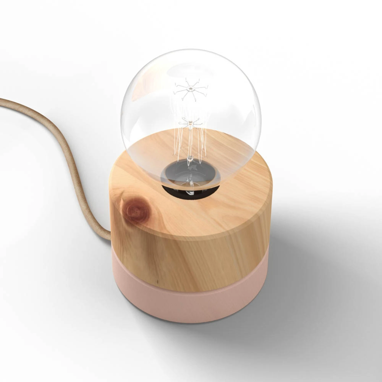 ALMUT 0239 Tischlampe, Nachhaltig, Zirbe/rosa 10 ALMUT 0239 Tischlampe, Nachhaltig, Zirbe/rosa – Bild 8