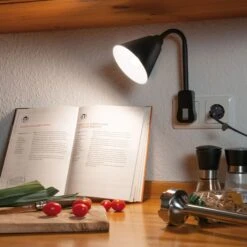 Paulmann Junus Steckerleuchte Mit Flexarm, Schwarz -Beleuchtungs Geschäft 7601596 1