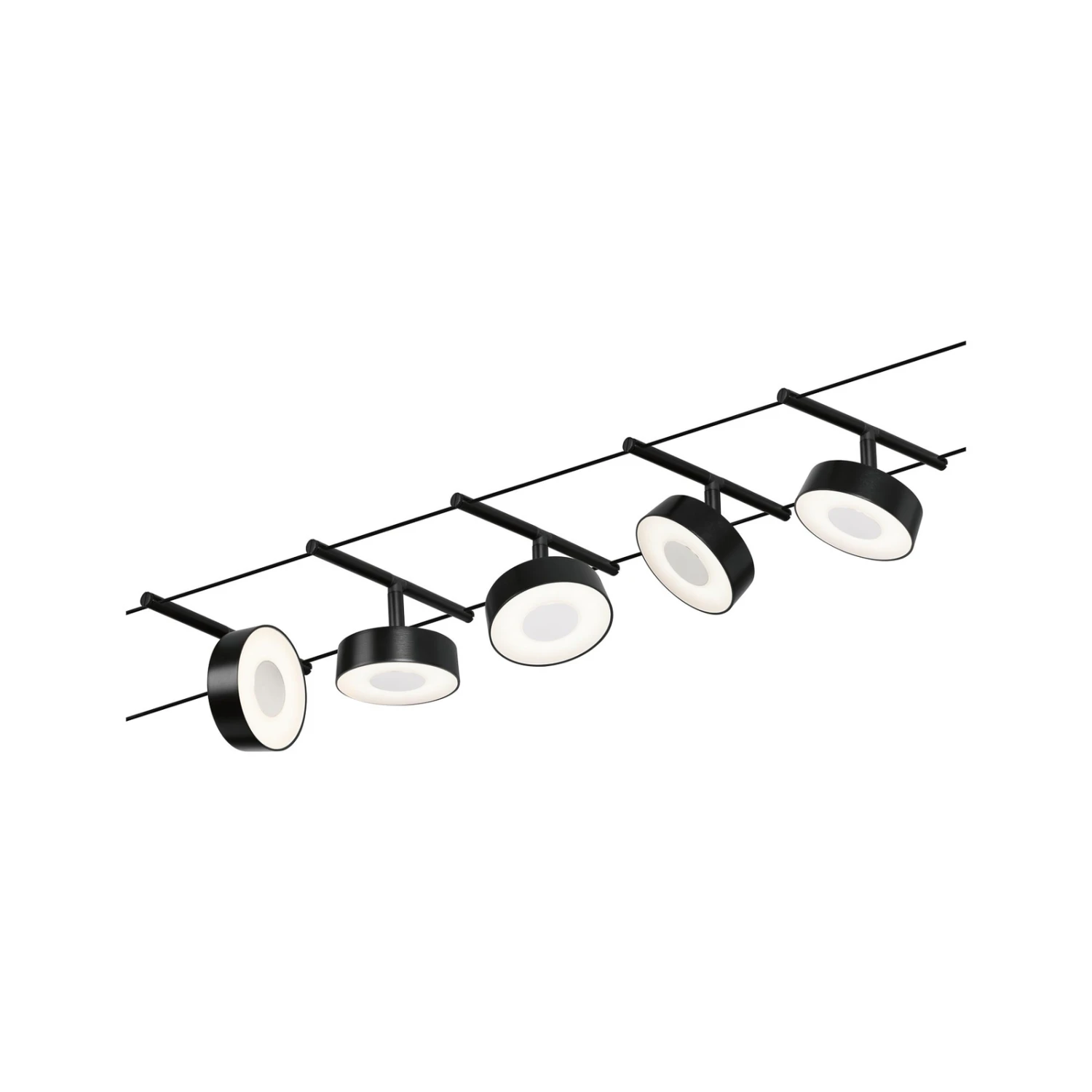 Paulmann Circle LED-Seilsystem 5fl. Schwarz Matt 4 Paulmann Circle LED-Seilsystem 5fl. Schwarz Matt – Bild 2