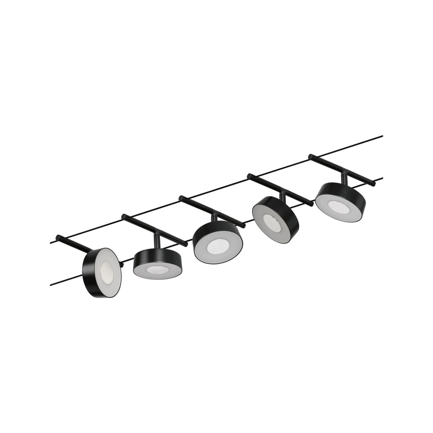 Paulmann Circle LED-Seilsystem 5fl. Schwarz Matt 5 Paulmann Circle LED-Seilsystem 5fl. Schwarz Matt – Bild 3