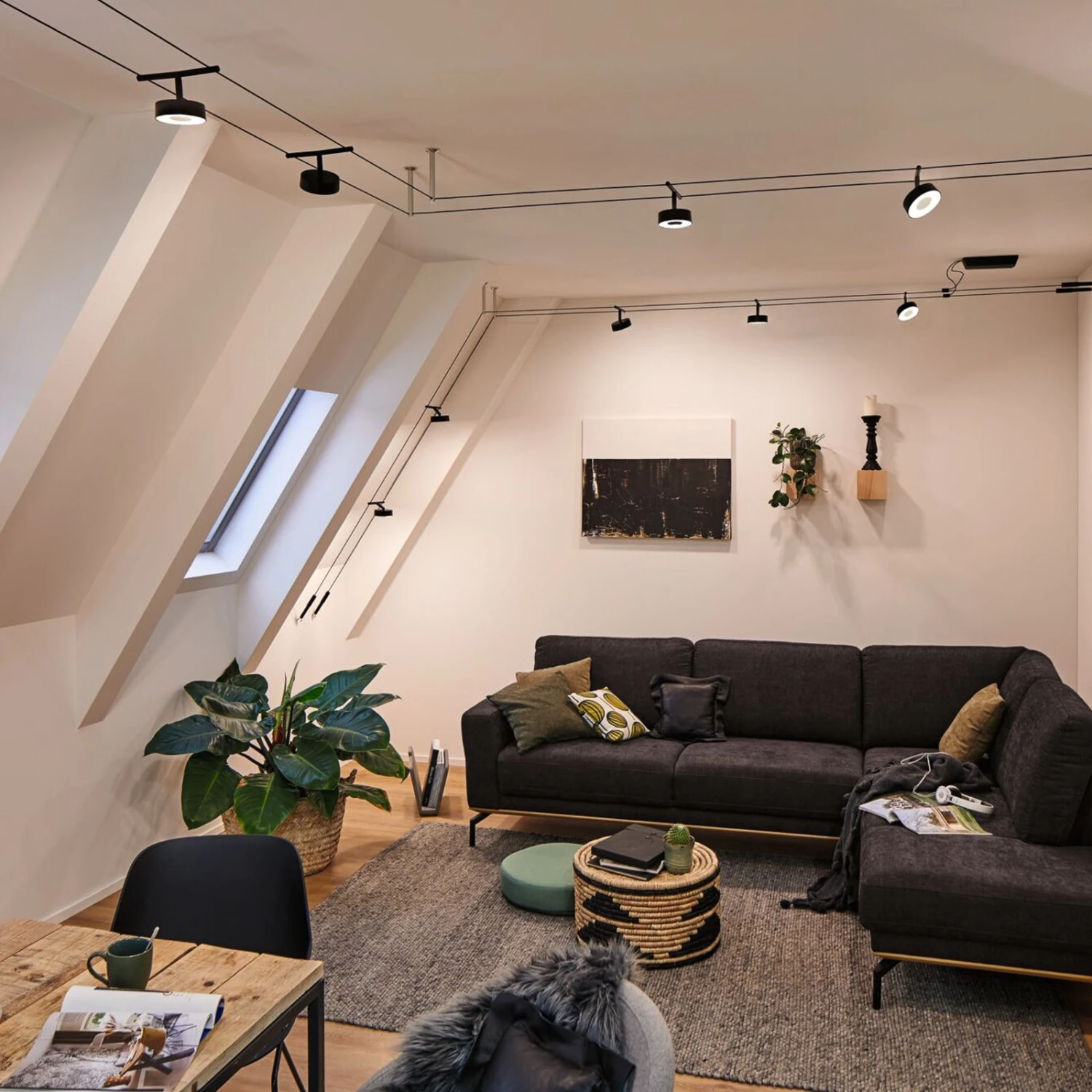 Paulmann Circle LED-Seilsystem 5fl. Schwarz Matt 11 Paulmann Circle LED-Seilsystem 5fl. Schwarz Matt – Bild 9