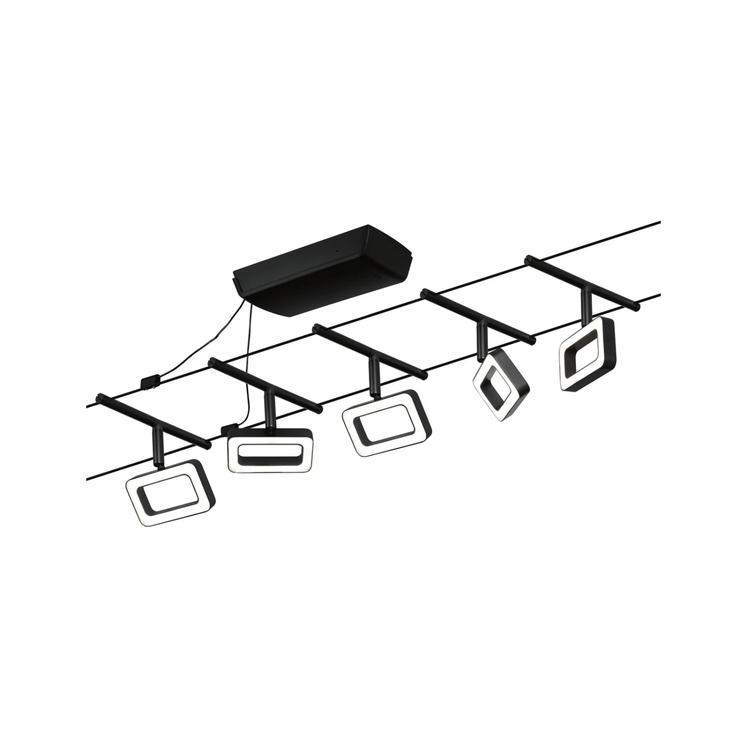 Paulmann Frame LED-Seilsystem 5fl. Schwarz Matt 10 Paulmann Frame LED-Seilsystem 5fl. Schwarz Matt – Bild 8