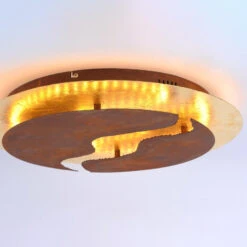 LED-Deckenleuchte Nevis, Rund, Ø 50 Cm, Braun-gold 11 LED-Deckenleuchte Nevis, Rund, Ø 50 Cm, Braun-gold -Beleuchtungs Geschäft 7610643 3