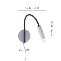 PURE Gemin LED-Wandleuchte Silber -Beleuchtungs Geschäft 7610910 4