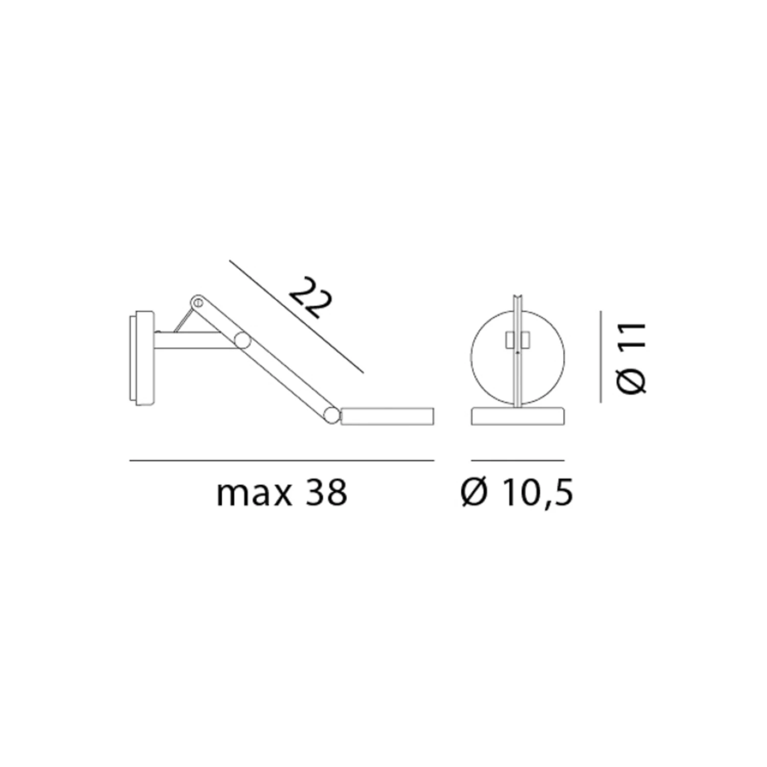 Rotaliana String W0 LED-Wandlampe Schwarz/silber 4 Rotaliana String W0 LED-Wandlampe Schwarz/silber – Bild 2