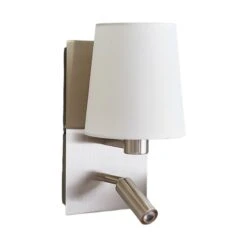 Wandleuchte Aiden Mit LED-Leselicht, Weiß, Nickel 14 Wandleuchte Aiden Mit LED-Leselicht, Weiß, Nickel -Beleuchtungs Geschäft 8032170 3