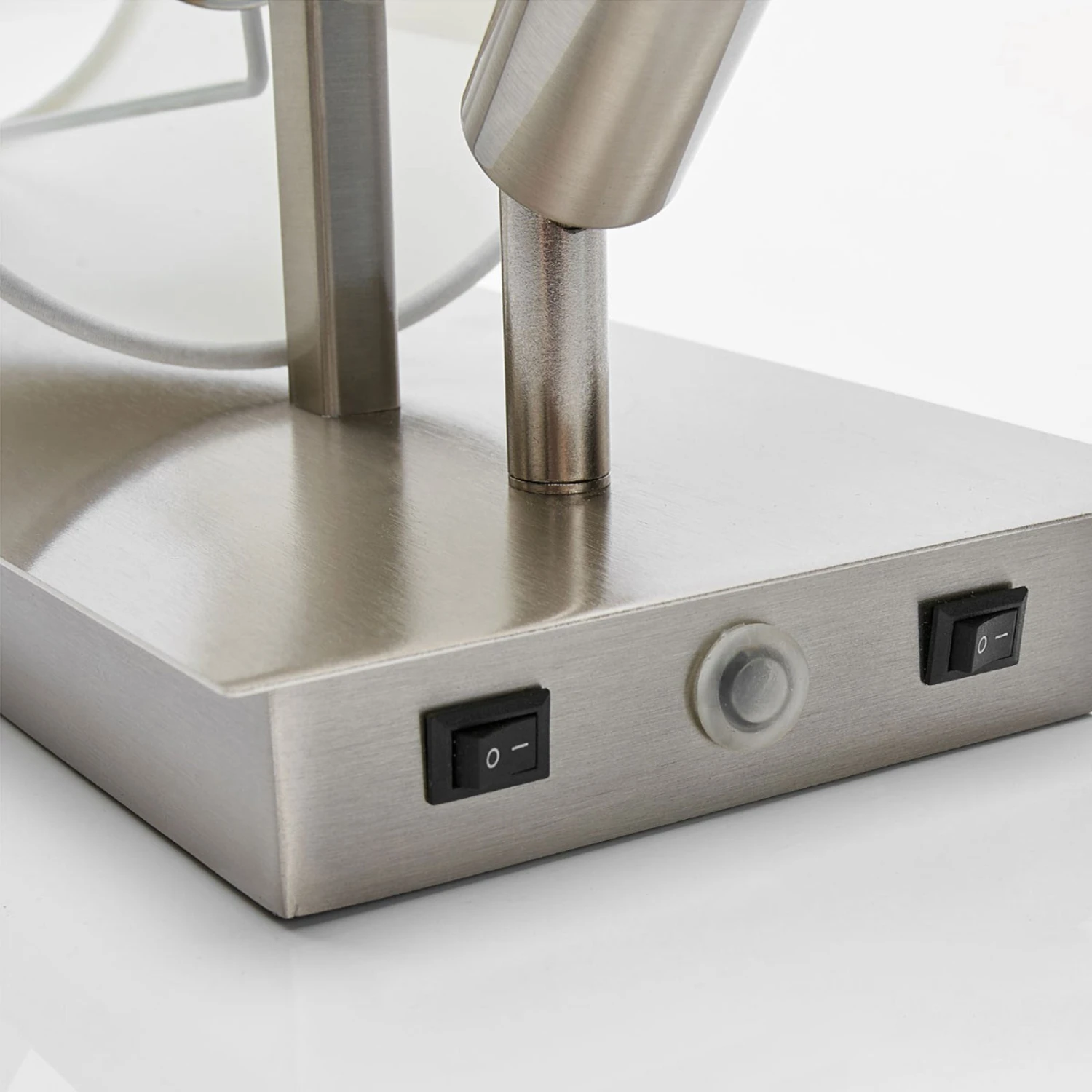 Wandleuchte Aiden Mit LED-Leselicht, Weiß, Nickel 9 Wandleuchte Aiden Mit LED-Leselicht, Weiß, Nickel – Bild 7