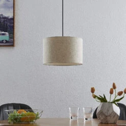 Lindby Danora Stoff-Hängeleuchte, Einflammig 12 Lindby Danora Stoff-Hängeleuchte, Einflammig -Beleuchtungs Geschäft 8032424 1