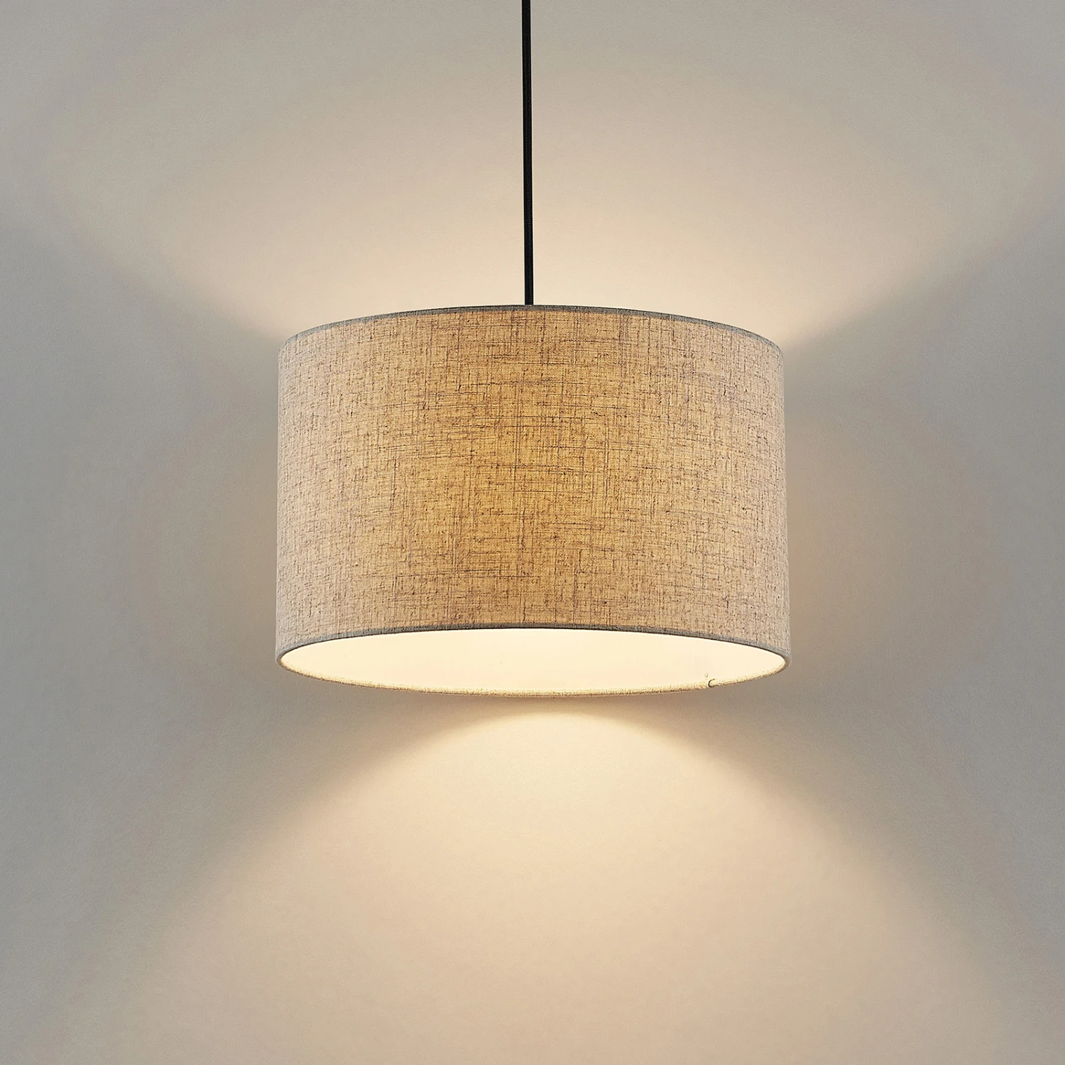 Lindby Danora Stoff-Hängeleuchte, Einflammig 7 Lindby Danora Stoff-Hängeleuchte, Einflammig – Bild 5