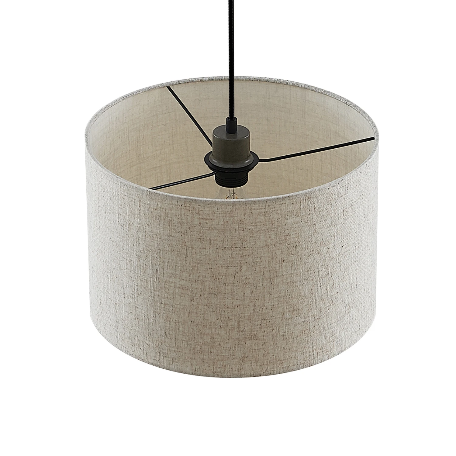 Lindby Danora Stoff-Hängeleuchte, Einflammig 9 Lindby Danora Stoff-Hängeleuchte, Einflammig – Bild 7