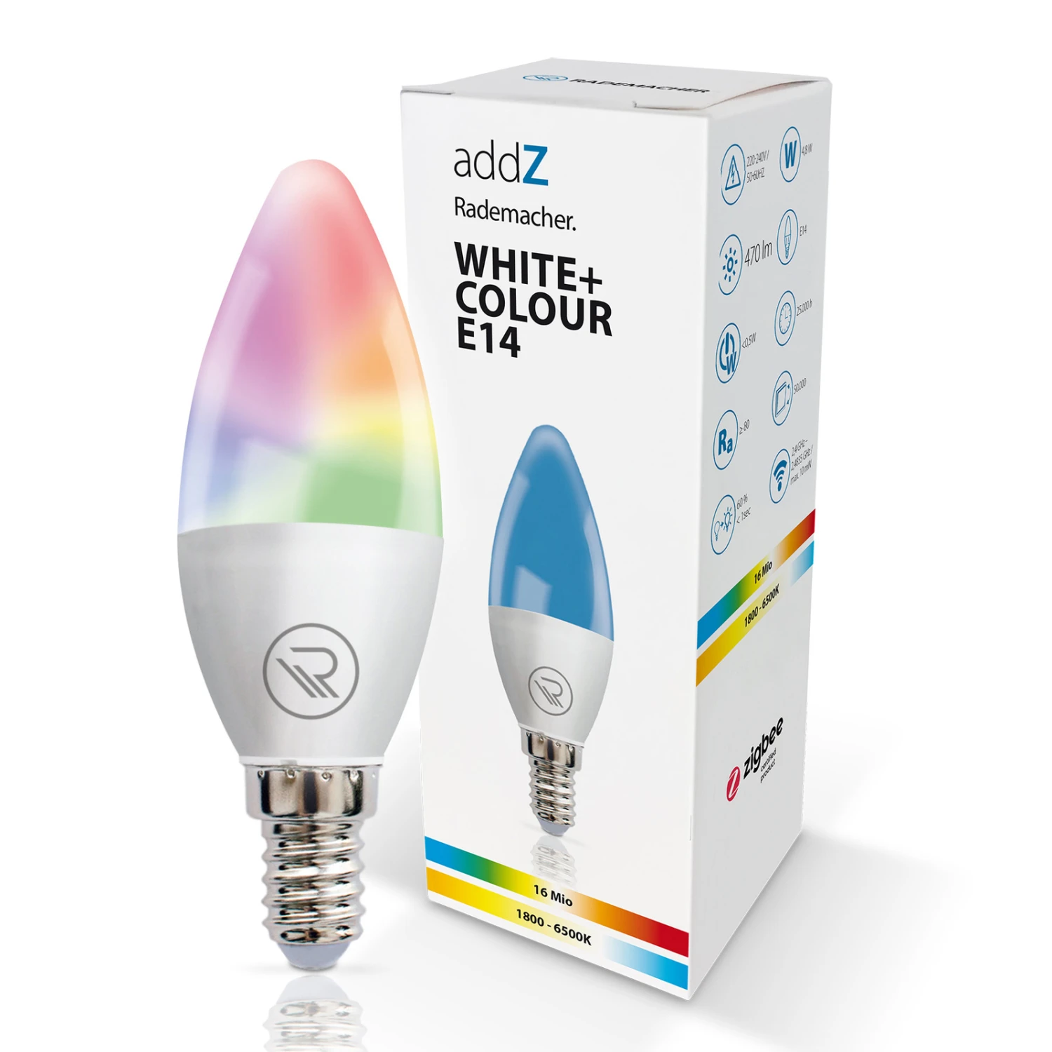 Rademacher AddZ ZigBee E14 4,8W LED-Kerze RGBW 7 Rademacher AddZ ZigBee E14 4,8W LED-Kerze RGBW – Bild 5