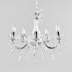 Kronleuchter Marie Therese, Chrom, 5-flammig -Beleuchtungs Geschäft 8570158 3