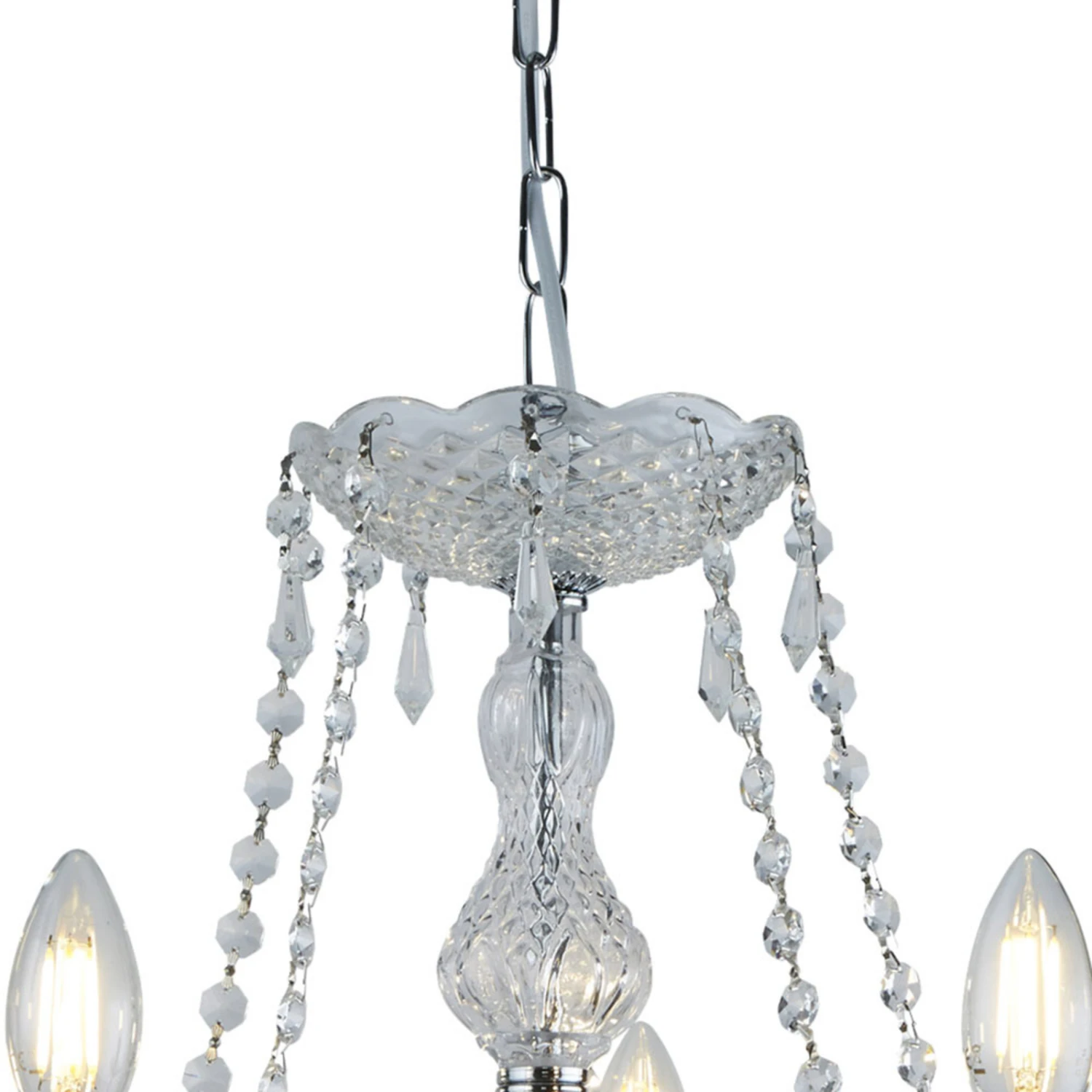 5-flammiger Kristall-Kronleuchter Hale 6 5-flammiger Kristall-Kronleuchter Hale – Bild 4