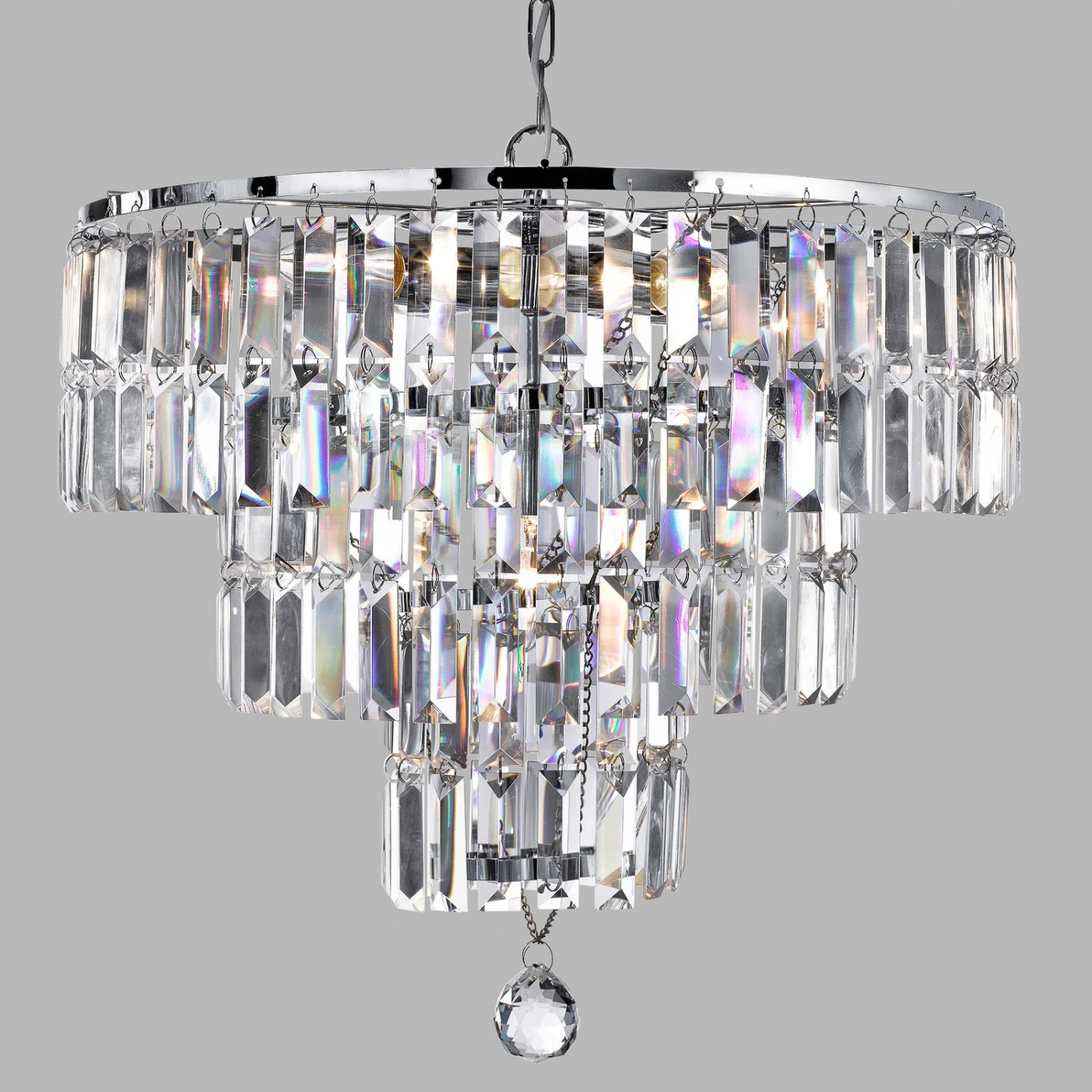 Kronleuchter Empire Mit Kristallprismen 7 Kronleuchter Empire Mit Kristallprismen – Bild 5
