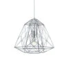 Hängeleuchte Geometric Cage Chrom -Beleuchtungs Geschäft 8570925