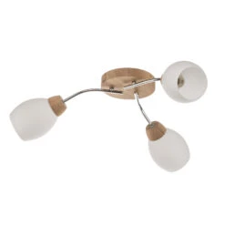 Dreiflammige Deckenleuchte Santa Mit Eichenholz 12 Dreiflammige Deckenleuchte Santa Mit Eichenholz -Beleuchtungs Geschäft 8574404 2