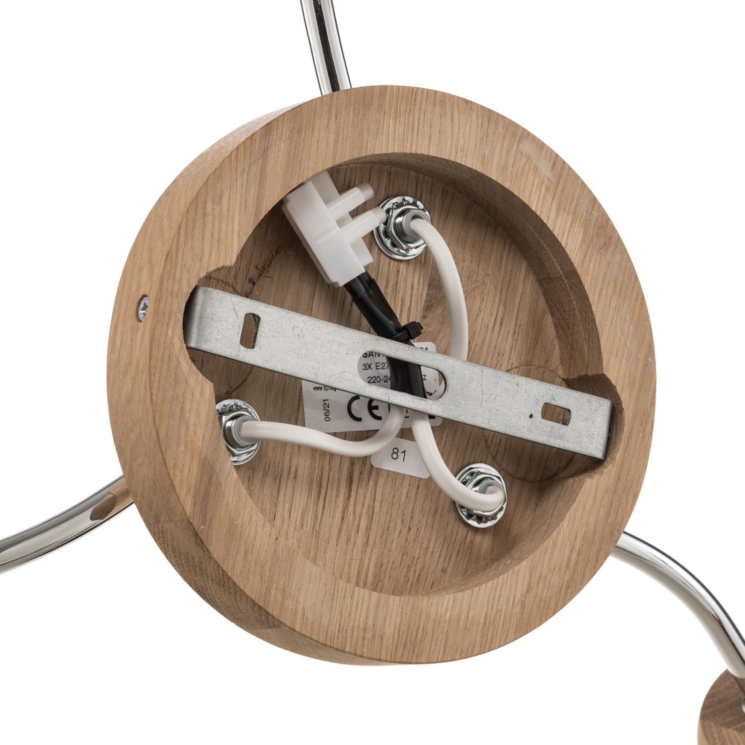 Dreiflammige Deckenleuchte Santa Mit Eichenholz 10 Dreiflammige Deckenleuchte Santa Mit Eichenholz – Bild 8