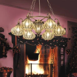 Carro - Eine Hängeleuchte Mit 7 Glasschirmen -Beleuchtungs Geschäft 8581097 3