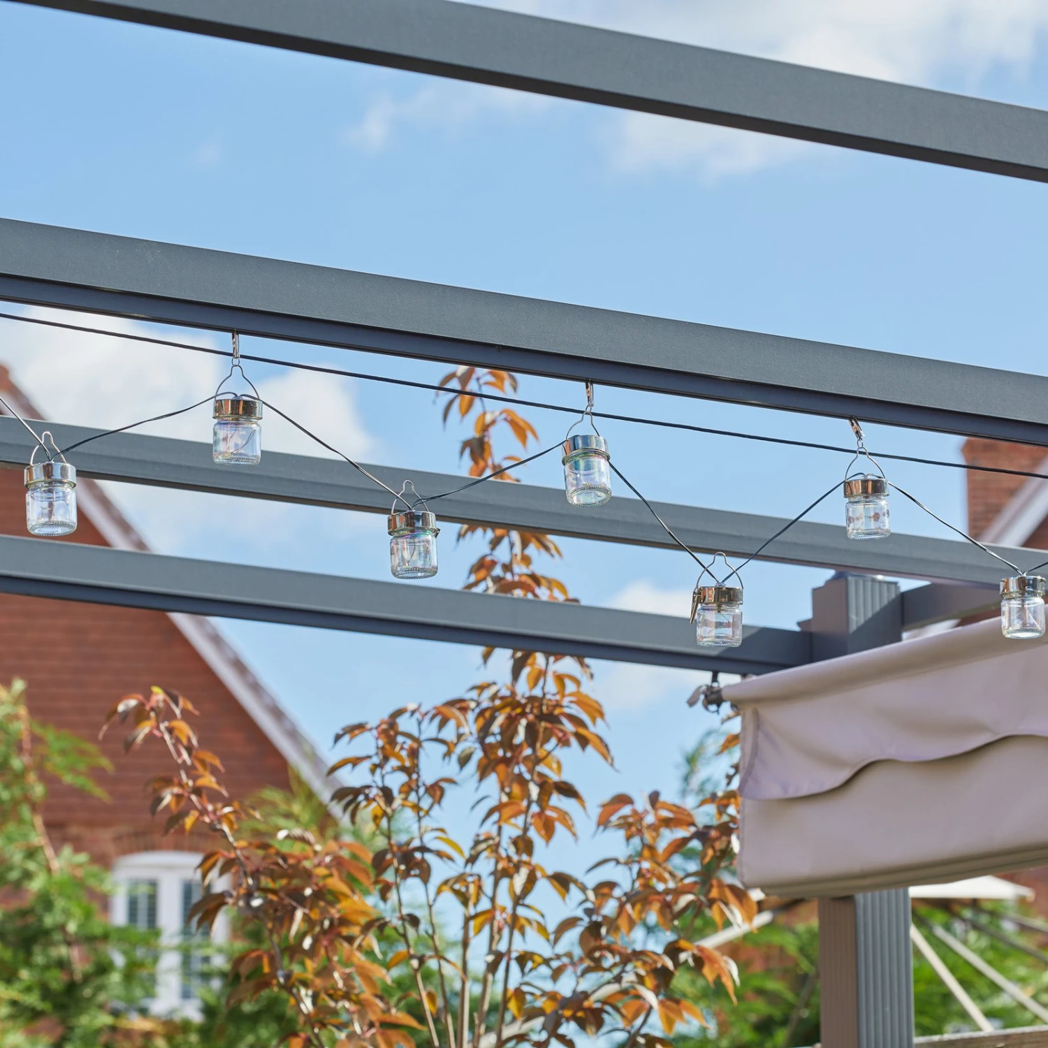 LED-Solar-Lichterkette Firefly Opal 10-flammig 4 LED-Solar-Lichterkette Firefly Opal 10-flammig – Bild 2