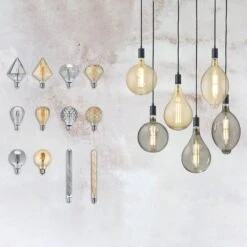 LED-Globelampe E27 4W 2.700K Struktur Amber 5 LED-Globelampe E27 4W 2.700K Struktur Amber -Beleuchtungs Geschäft 9005654 1