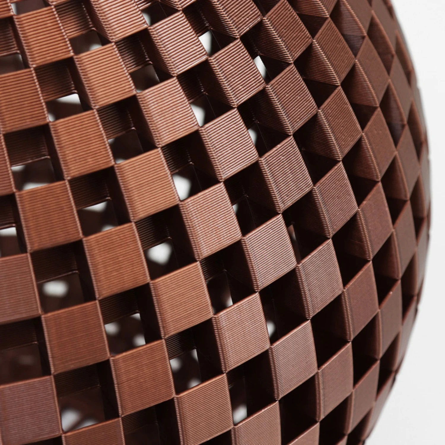 Stehleuchte Flechtwerk, Kugel, Kupfer 7 Stehleuchte Flechtwerk, Kugel, Kupfer – Bild 5