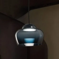 LED-Hängelampe Cristallina 2700K Phase Cut Schwarz