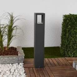 Lucande Eckige LED-Wegeleuchte Nicola, IP54 -Beleuchtungs Geschäft 9618009 1