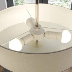 Deckenleuchte Josia Aus Stoff, Weiß 19 Deckenleuchte Josia Aus Stoff, Weiß -Beleuchtungs Geschäft 9620048 8