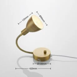 Lindby Amrei Wandlampe, Dimmbar, Altmessing -Beleuchtungs Geschäft 9620260 4