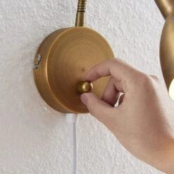 Lindby Amrei Wandlampe, Dimmbar, Altmessing -Beleuchtungs Geschäft 9620260 8