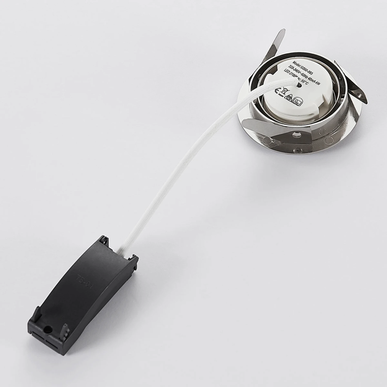 LED-Einbaustrahler Andrej, Rund, Nickel 7 LED-Einbaustrahler Andrej, Rund, Nickel – Bild 5