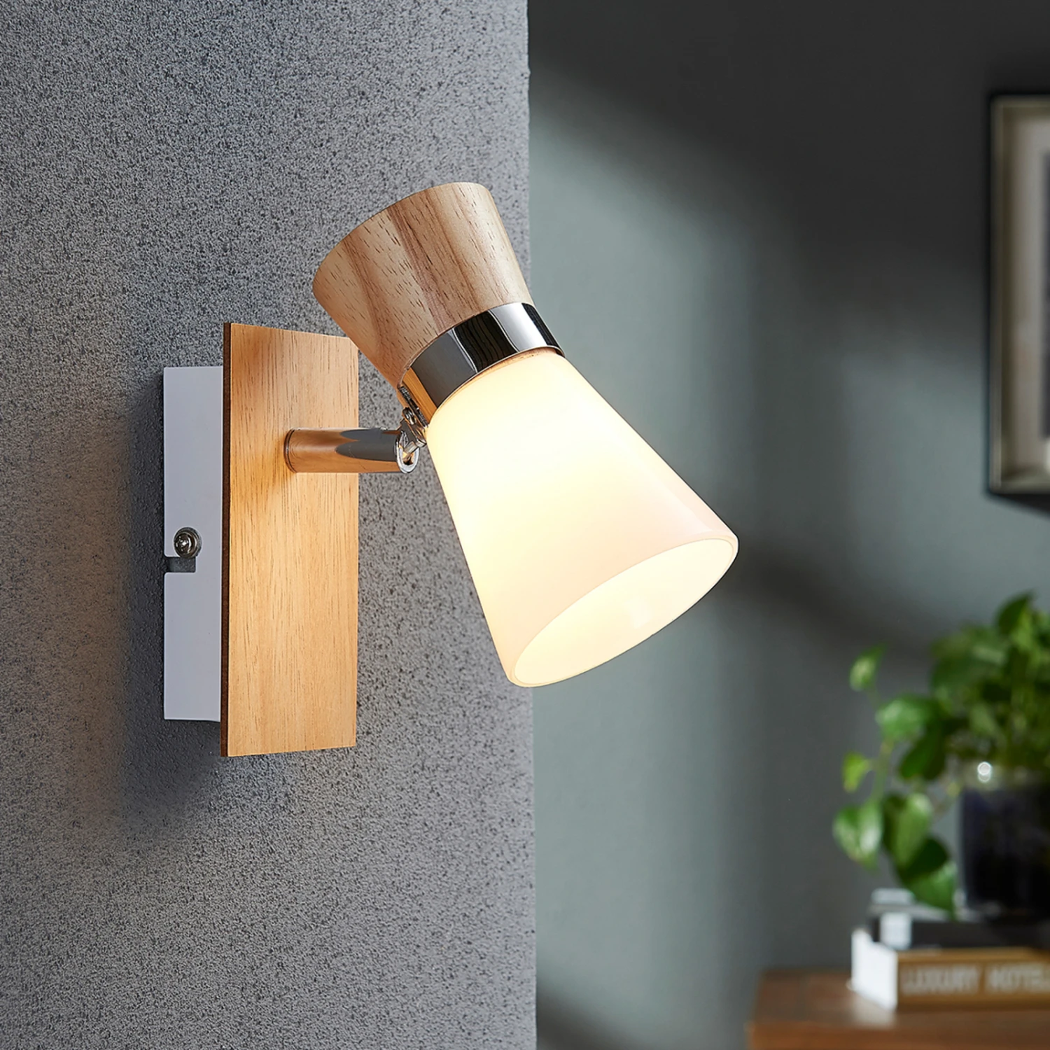 Wandleuchte Vivica Mit Glasschirm 4 Wandleuchte Vivica Mit Glasschirm – Bild 2