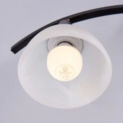 Dreiflammige Deckenlampe Della, Schwarz-gold -Beleuchtungs Geschäft 9620970 4