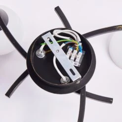 Dreiflammige Deckenlampe Della, Schwarz-gold -Beleuchtungs Geschäft 9620970 7