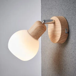 Strahler Svenka, 1-fl. Holzoptik -Beleuchtungs Geschäft 9621046 2