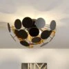 Schwarz-goldene Deckenlampe Kinan -Beleuchtungs Geschäft 9621167
