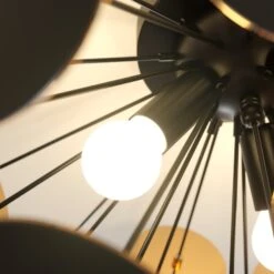 Schwarz-goldene Deckenlampe Kinan -Beleuchtungs Geschäft 9621167 4