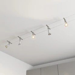 Seilsystem Rope Mit Strahlern, Fünfflammig -Beleuchtungs Geschäft 9624127 8