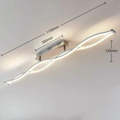 Lucande LED-Deckenlampe Roan, Wellenförmig -Beleuchtungs Geschäft 9624373 5