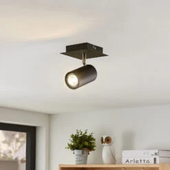 Lindby Joffrey Deckenstrahler, Einflammig, Schwarz 12 Lindby Joffrey Deckenstrahler, Einflammig, Schwarz -Beleuchtungs Geschäft 9624823 1