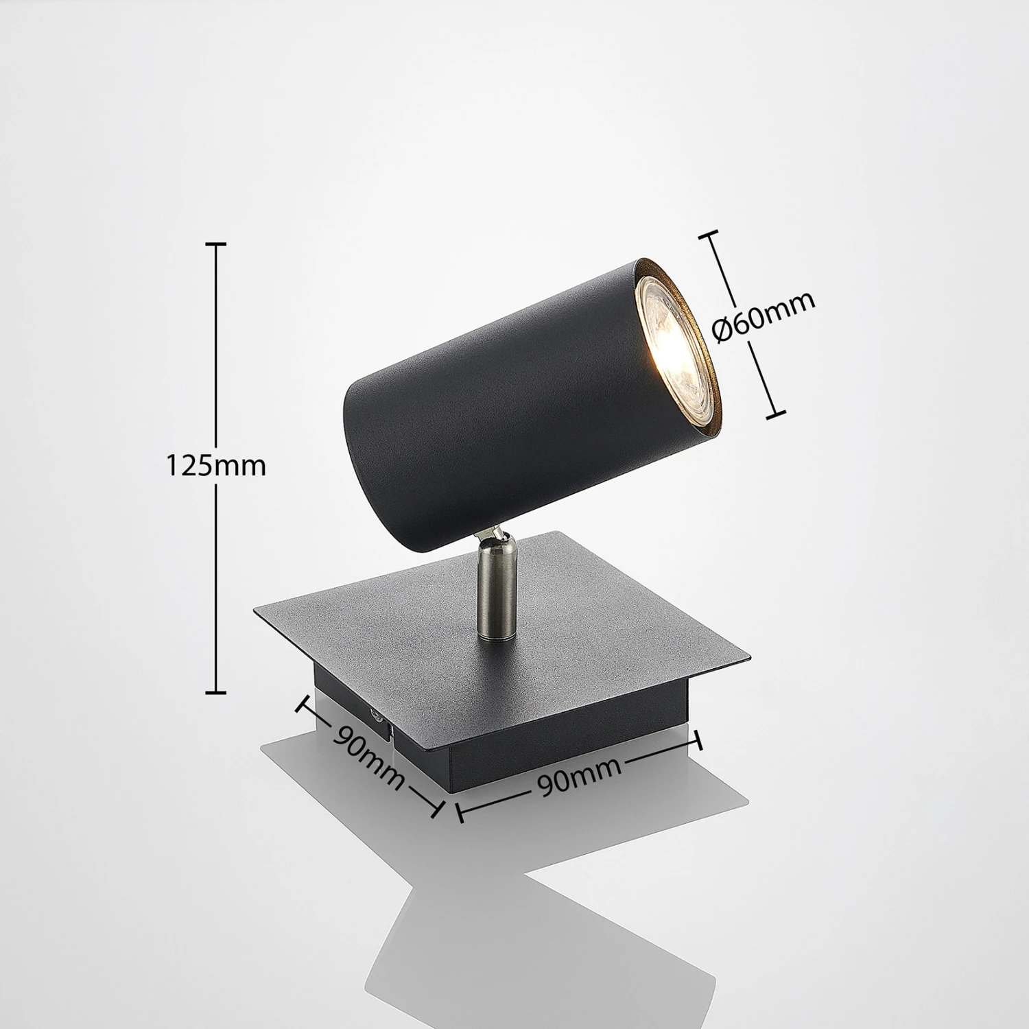 Lindby Joffrey Deckenstrahler, Einflammig, Schwarz 6 Lindby Joffrey Deckenstrahler, Einflammig, Schwarz – Bild 4