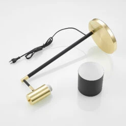 Lindby Braska Tischleuchte, Schwarz, Messing -Beleuchtungs Geschäft 9626507 7