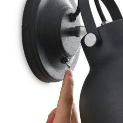 Lindby Adirta Metallwandleuchte In Schwarz -Beleuchtungs Geschäft 9627183 7