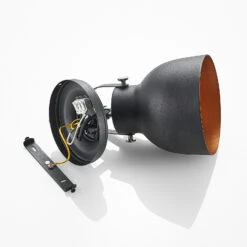 Lindby Adirta Metallwandleuchte In Schwarz -Beleuchtungs Geschäft 9627183 8