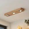 Lindby Mikari LED-Deckenleuchte Aus Holz, 3-fl. 2 Lindby Mikari LED-Deckenleuchte Aus Holz, 3-fl. -Beleuchtungs Geschäft 9627413